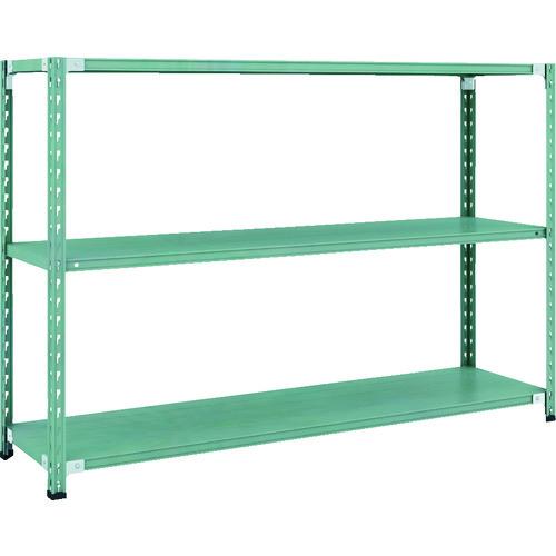 (直送品)TRUSCO CB型セミボルトレス軽量棚 1800X450XH1200 3段 グリーン CB-4643-GN | TRUSCO中山