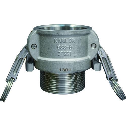 トヨックス カムロック ツインロックタイプカプラー オネジ ステンレス 1-1/4インチ SST 633-BBL-1-1/4-SST