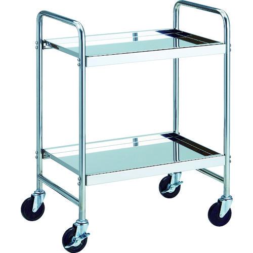 (直送品)TRUSCO ストロングカート2段式 導電ゴム車輪 (SUS304)W660XD450XH900 SUC-12DG