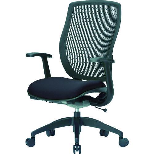 (送料別途)(直送品)アイコ 事務用回転イス(ハイバック肘付き) 座面ブラック 背面ブラック MA-1535(FG3)BK-BK | 