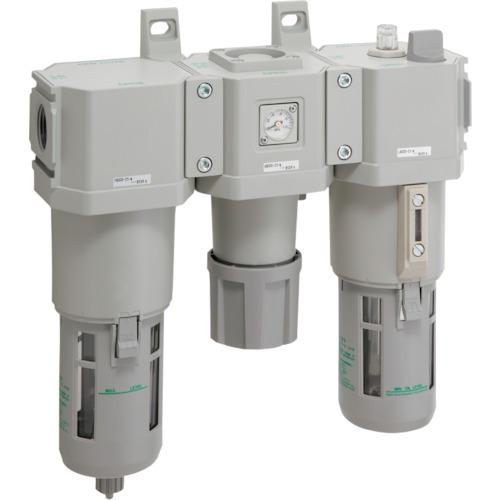 CKD FRLユニット F.R.Lコンビネーション 白色シリーズ 接続口径Rc1 C8000-25-W-F1｜plus1tools