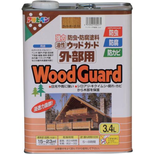 アサヒペン ウッドガード外部用 3.4L ライトオーク 530271 | 