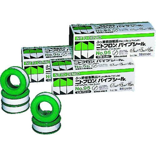 日東 ニトフロンパイプシール No.95JIS 0.1mm×13mm×15m 10巻 95-15 | 