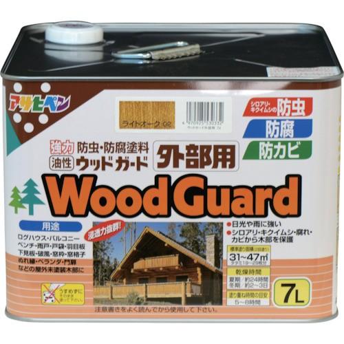 アサヒペン ウッドガード外部用 7L ライトオーク 530332 | 