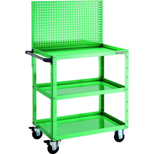 (送料別途)(直送品)TRUSCO ツールワゴン イーグルワゴン 上部パンチングパネル 600×400×1330 ヤンググリーン EGW-P973-YG | TRUSCO中山