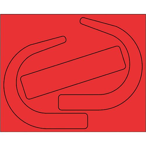 ユニット 安全帯使用確認ステ 大蛍光赤(10枚) 335-28R | 