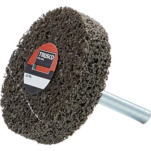 TRUSCO 軸付ナイロンホイール 軸径6mm #180 ブラウン 5入 TNWJ-50BR | 