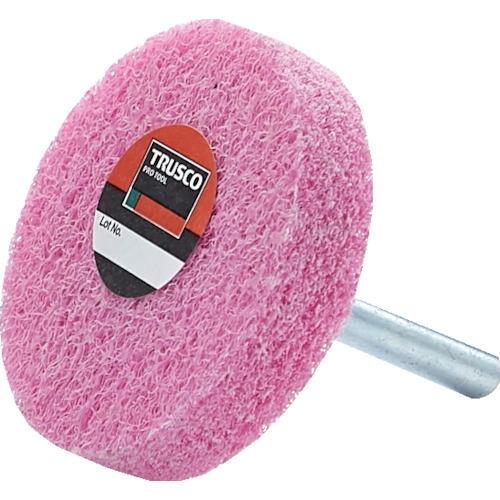 TRUSCO 軸付ナイロンホイール 軸径6mm #800 ピンク 5入 TNWJ-50P | 