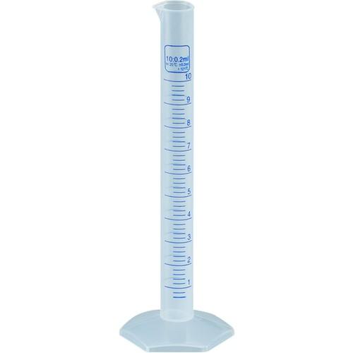 TRUSCO メスシリンダー 10ml 青目盛付 PP製 MS10 | 