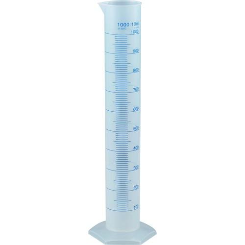 TRUSCO メスシリンダー 1000ml 青目盛付 PP製 MS1000 | 
