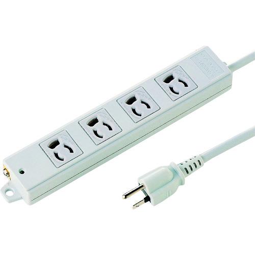 SANWA 工事物件タップ 抜け止めコンセントコンセント数4個口 ケーブル長10m TAP-K4-10 | 