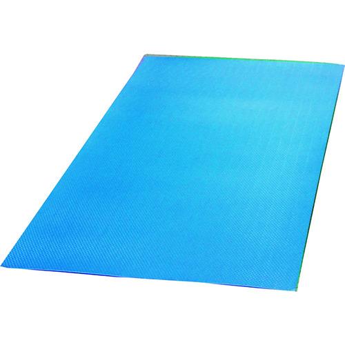 (送料別途)(直送品)ワニ印 養生シート たためるダイヤボードα(アルファ)クッション材付三つ折り 厚さ3.5×巾900×長さ1800mm ブルー 10枚 004943 | 