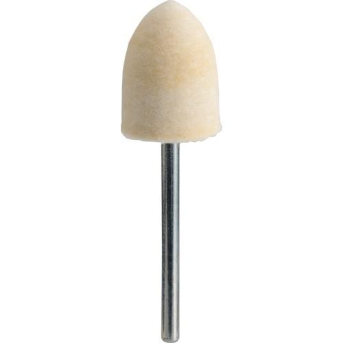 TRUSCO フェルトミニホイール 砲弾型 Φ15 仕上げ用 白色 (10個入) SF1520H-W | TRUSCO中山