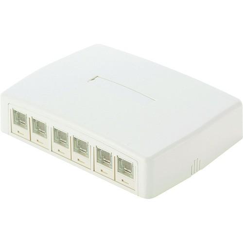 パンドウイット CAT5Eスプリングシャッター付きローゼットキット 6個口 白 10個 JOQ6H500