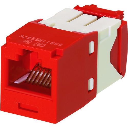 パンドウイット カテゴリ5E RJ45モジュラージャック UTP TGタイプ 赤 CJ5E88TGRD | 
