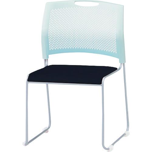 (送料別途)(直送品)TOKIO スタッキングチェア NSW-T10L レザー ネオブラック NSW-T10L-NBK | 