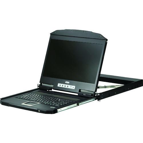 (送料別途)(直送品)ATEN コンソールドロワー/VGA/18.5LCD/1366x768/ショートラック対応/ロングレール同梱 CL3100NXJJL | 