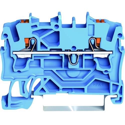 WAGO プッシュボタン操作タイプ スプリング式中継端子台2202シリーズ2線式用 2202-1204-PK | 