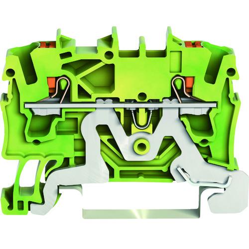 WAGO プッシュボタン操作タイプ スプリング式アース端子台2202シリーズ2線式用 2202-1207-PK | 