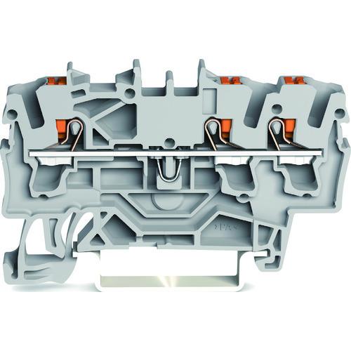 WAGO プッシュボタン操作タイプ スプリング式中継端子台2202シリーズ3線式用 2202-1301-PK | 