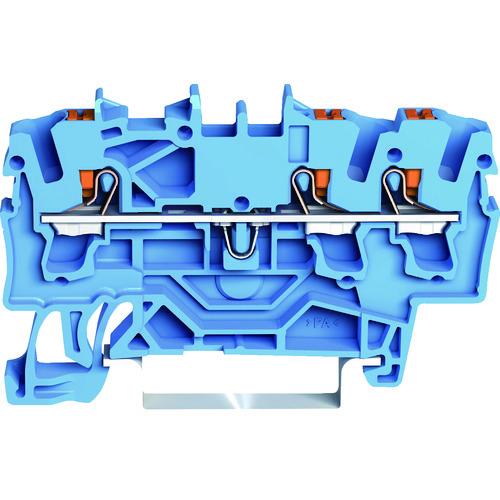 WAGO プッシュボタン操作タイプ スプリング式中継端子台2202シリーズ3線式用 2202-1304-PK | 