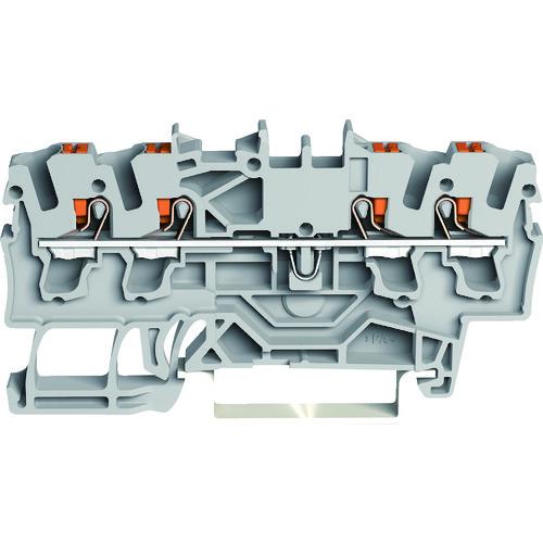 WAGO プッシュボタン操作タイプ スプリング式中継端子台2202シリーズ4線式用 2202-1401-PK | 