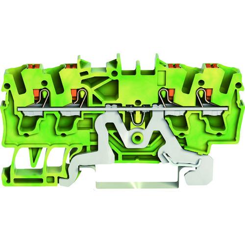 WAGO プッシュボタン操作タイプ スプリング式中継端子台2202シリーズ4線式用 2202-1407-PK | 