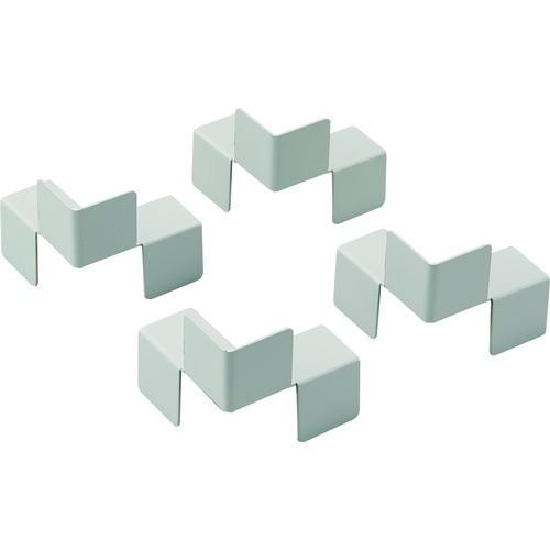 (送料別途)(直送品)TRUSCO スタンダード書庫用転倒防止金具 中間1連用連結板4個セット WTK-2 | TRUSCO中山
