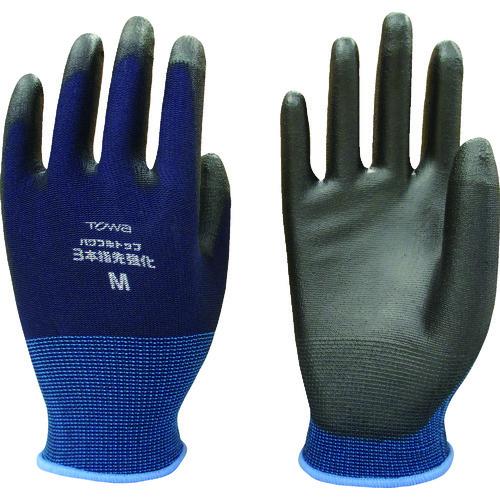 トワロン ウレタン背抜き手袋 パワフルトップ3本指先強化 M 859-M | 