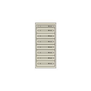 (送料別途)(直送品)ヴィドマー ファインキャビネットFC-300D-IV(塗装色:アイボリー) FC-300D-IV