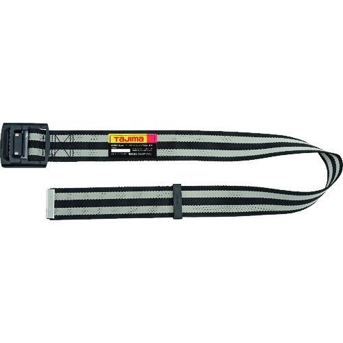 タジマ 胴ベルト アルミワンフィンガー黒バックルボーダー柄 ボーダー白 Sサイズ BAS110-BWH | 