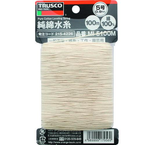 TRUSCO 純綿水糸 線径0.9mm 100m巻 MI-5100M | TRUSCO中山