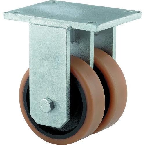 (送料別途)(直送品)テンテキャスター 超重荷重用双輪キャスター“OMIKRON TWIN”(ポリウレタン車輪) φ400 固定式 9958FTP400P68 | 