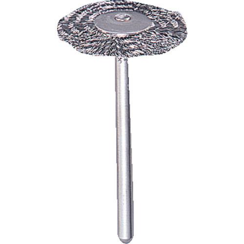 TRUSCO中山 TRUSCO 平型ブラシ ステンレス 線0.1X外径Φ23X軸Φ3 233H-4