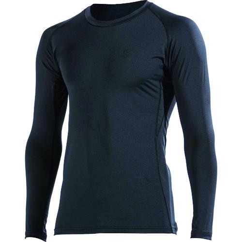 おたふく JW-643 BT パワーストレッチデオドランド ロングスリーブ クルーネックシャツ ブラック S JW-643-11-S | 