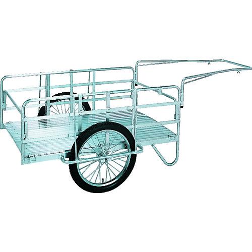 (運賃見積り)(直送品)昭和 アルミ折畳みリヤカー 積載面(長さ×幅)900×600 空気入タイヤ S8-A1