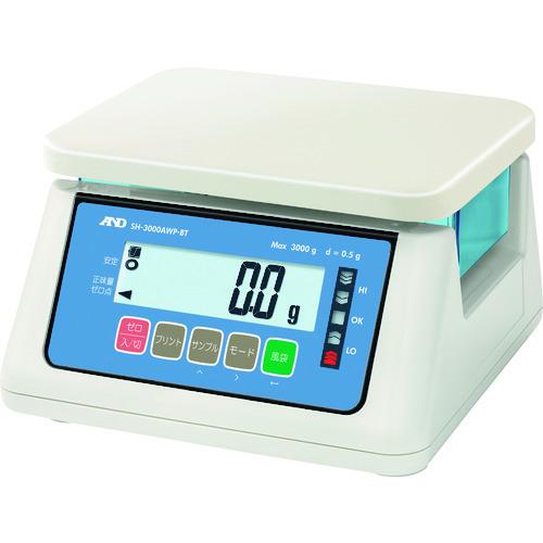(送料別途)(直送品)A&D 防塵・防水はかりワイヤレス通信モデル SH-3000AWP-BT 一般校正付 SH3000AWP-BT-00A00