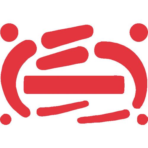 つくし 墜落制止用器具フック用蛍光ステッカー Uネオン 蛍光レッド 891-UR | 