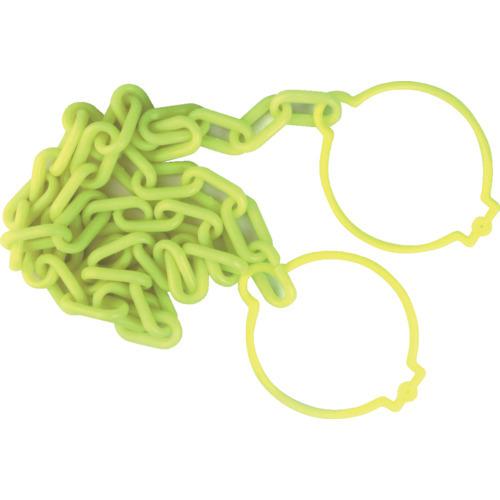 TRUSCO プラチェーン(コーンリング付) 蛍光イエロー 6MMX2M TPCC6-2LY | 