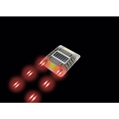 キャットアイ ルミナスアイ・マイティC 長寿命型ソーラー式点滅 片面 赤 LE-260C-R2 | 