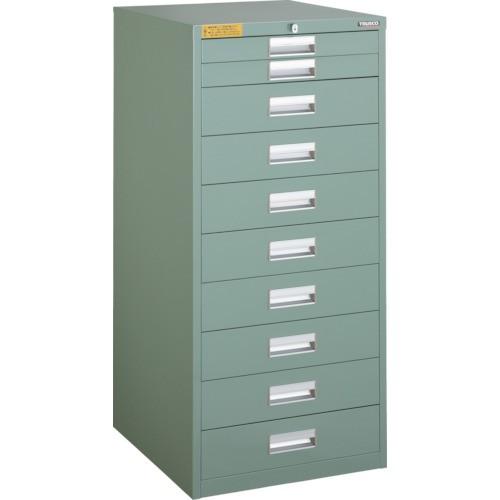 (送料別途)(直送品)TRUSCO LVE型キャビネット 500×550×H1100 引出10段 LVE-1107