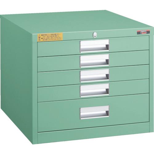 (運賃見積り)(直送品)TRUSCO LVE型キャビネット 500X550XH420 引出5段 LVE-423
