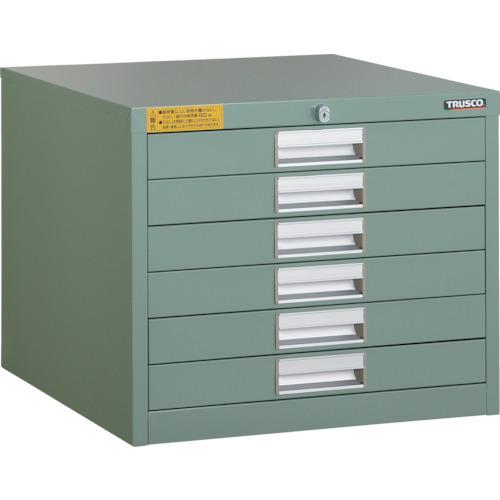 (運賃見積り)(直送品)TRUSCO LVE型キャビネット 500X550XH420 引出6段 LVE-425