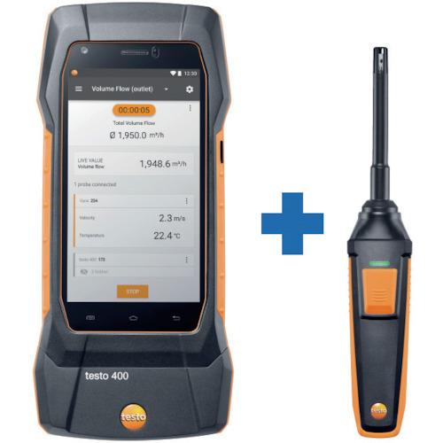 (送料別途)(直送品)テストー testo400 + 高精度温湿度プローブ TD20-400-15 | 