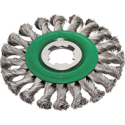 LESSMANN XーLOCK ノットホイールブラシ Φ115 ステンレス 線径0.5 472.81X.JP | 