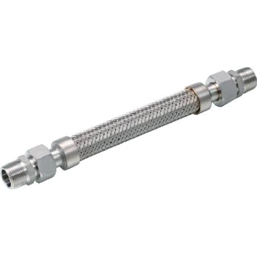 テクノフレックス 袋ナット・アダプター型フレキシブルホース S225T-25AX300L オスXオスアダプター304SS S225T-25AX300L MXM 304SS