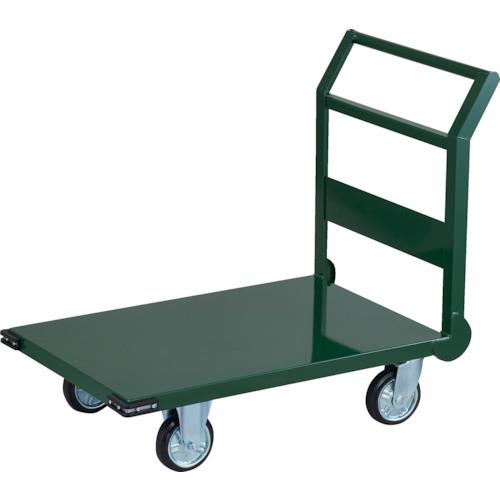 (送料別途)(直送品)TRUSCO 鋼鉄製運搬車 ハンドル側自在車輪 900X600 Φ150プレス車 SH-2C