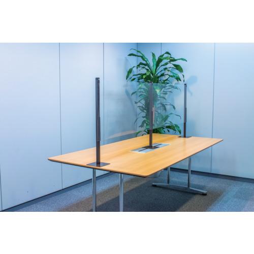 (送料別途)(直送品)イノベックス 飛沫感染防止パーテーション クリアセーフ スプラッシュシールド 卓上スタンダードタイプ 4mセット 07D1609