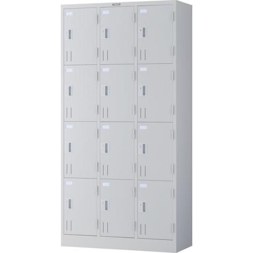 (送料別途)(直送品)TRUSCO 多人数用ロッカー12人用 900X380XH1790 シリンダ錠式 ホワイト SVW12A | 