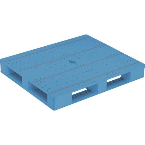 (送料別途)(直送品)サンコー プラスチックパレット 840147 LX-102122D4 ブルー 84014701-BL503
